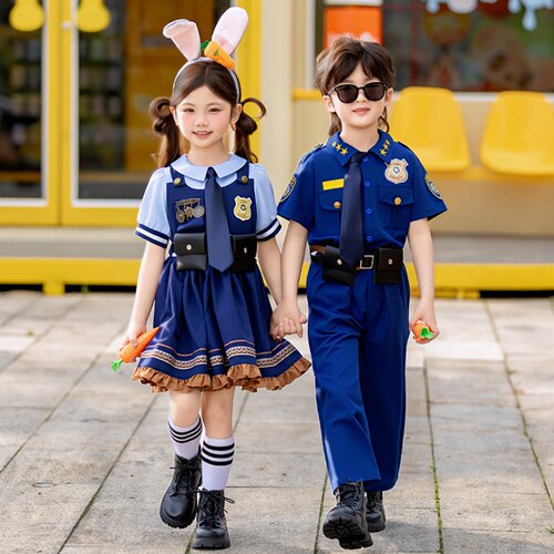 六一表演服男女童朱迪兔子演出服