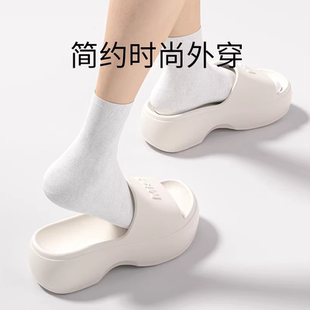 厚底增高拖鞋女士2026新款居家可外穿防滑简约时尚EVA凉拖鞋女款