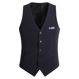 梵尊威专业男舞蹈服马夹拉丁舞上衣男士表演服马甲摩登舞国标舞服