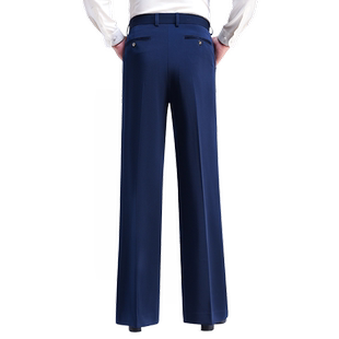 梵尊威男士高腰舞蹈裤拉丁裤交谊舞裤摩登广场舞裤国标宽松直筒裤