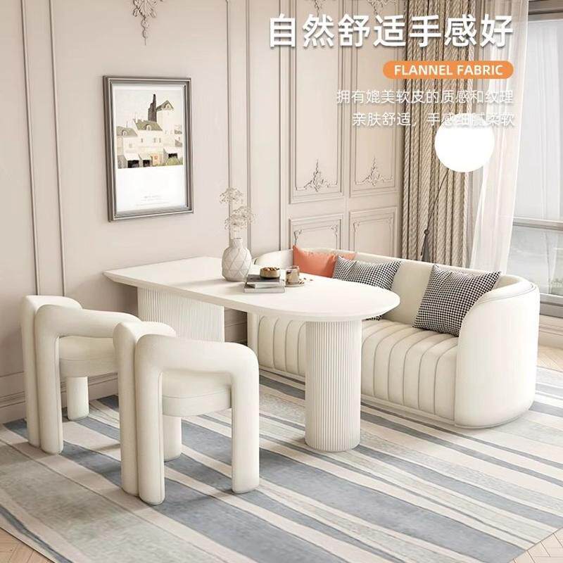美容院接待桌椅组合售楼处影楼谈单桌会客洽谈沙发休闲休息区卡座