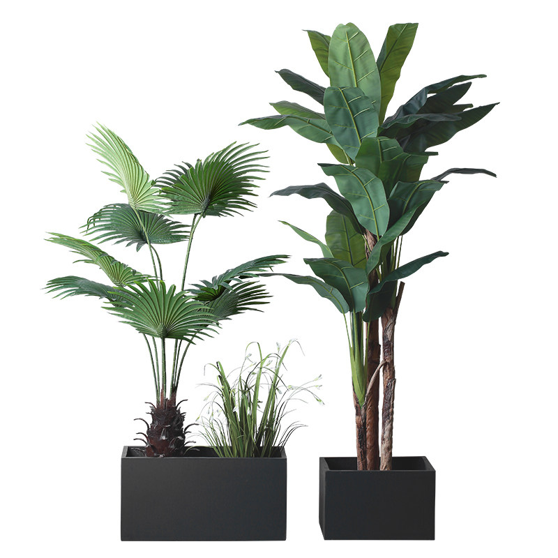 客厅仿真植物扇葵芭蕉树屏风隔断装饰北欧软装样板间民宿绿植摆件