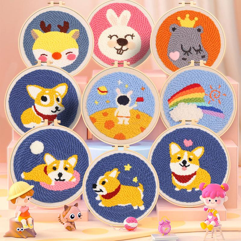 戳戳绣材料包初学者手工送戳笔