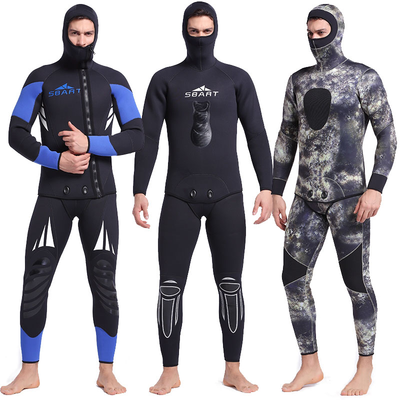 潜水服男猎鱼服防寒保暖深潜冲浪