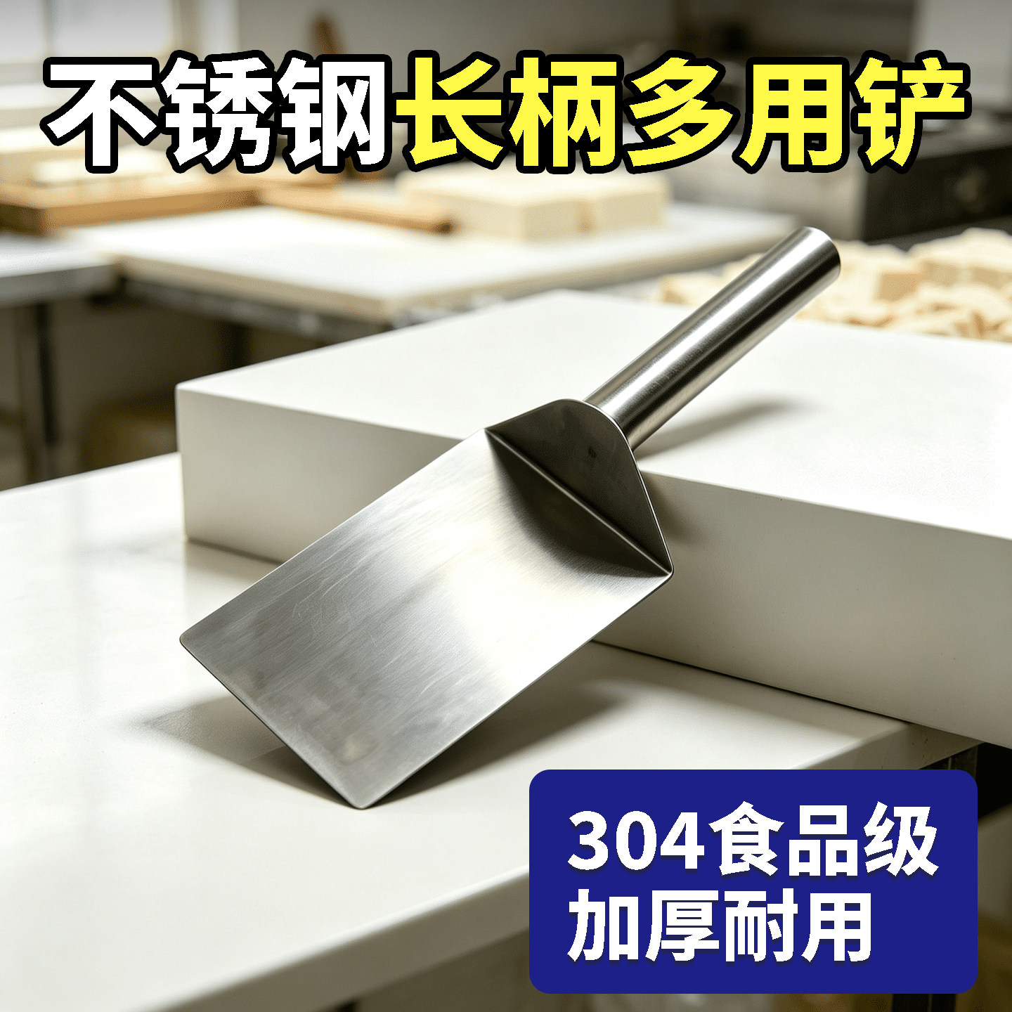 304不锈钢长柄大号豆腐铲刀