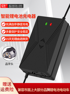 锂电池充电器54.6V48V3A4A5A2A10A滑板车独轮车哈雷电动车锂离子