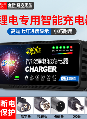 锂电池充电器48V专用24V36V2A电动车锂离子60V伏72V3A智能原装12V