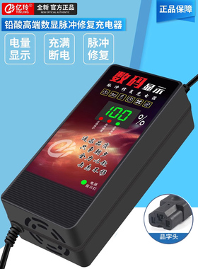 电动车充电器60V铅酸蓄电池72V20Ah绿色浩泰脚踏48伏摩托车自动断