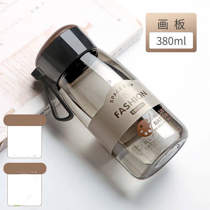 四季高颜值ins塑料水杯防摔可爱少女学生韩版简约创意随手杯暖手