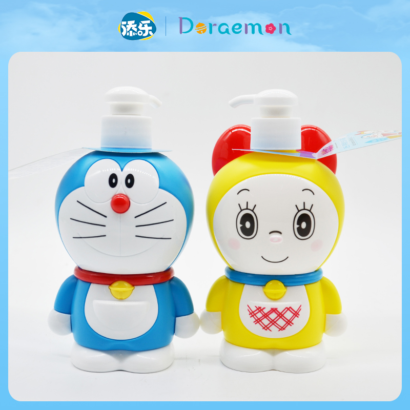 添乐哆啦a梦儿童洗发水沐浴露二合一儿童牛奶薰衣草宝宝小孩公仔