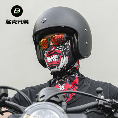 洛克兄弟炫酷机车冰丝头套