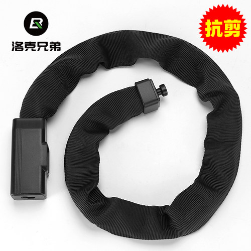 洛克兄弟加粗链条防盗门自行车锁
