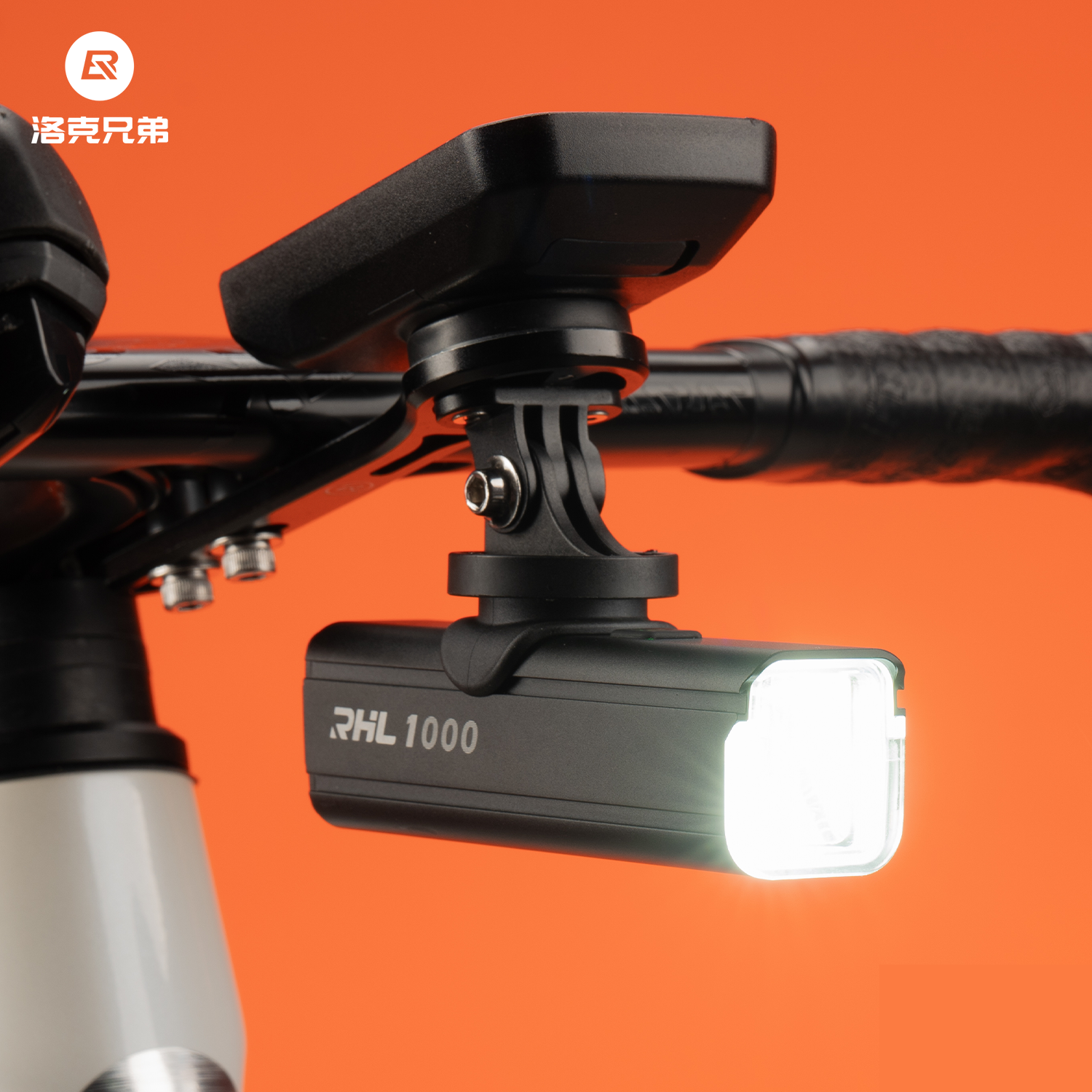 洛克兄弟自行车灯夜骑强光手电筒山地车公路单车前灯骑行装备配件