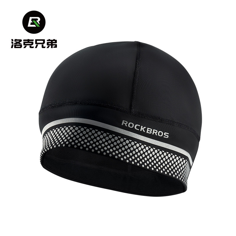 洛克兄弟骑行小帽保暖护耳头套防风寒户外运动抓绒自行车帽子冬季