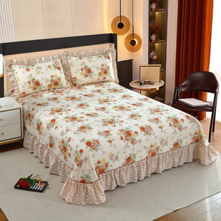 床单单件纯棉100全棉三件套2025新款小碎花250x270cm加大270x290