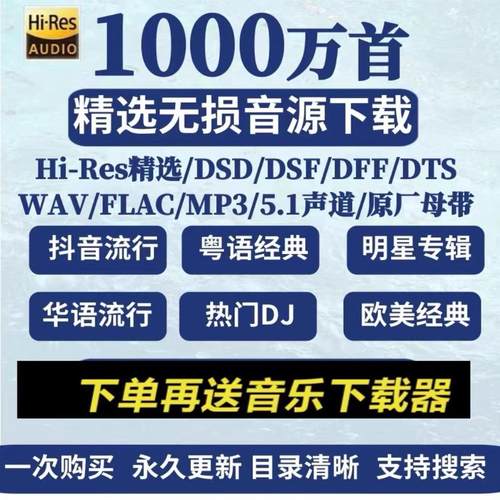 2026车载无损音乐包下载MP3抖音热门流行歌曲DJ免费高音质音源MV