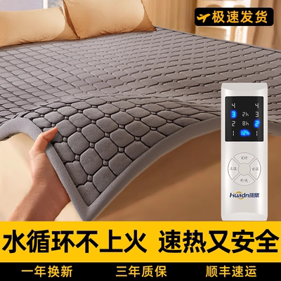电热水暖毯水暖型电热毯分区控温双控2025新款水暖毯水电褥子循环