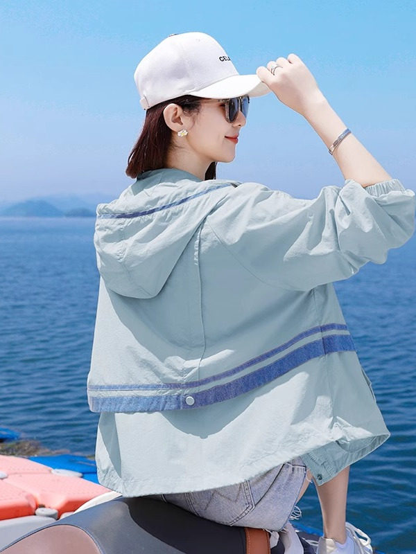 防晒衣女2025年新款时尚洋气宽松休闲夏季薄款防晒服宽松短款外套