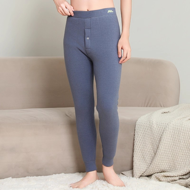 青少年羊毛蚕丝保暖裤男款大童加绒校服神器初高中学生棉毛裤冬季