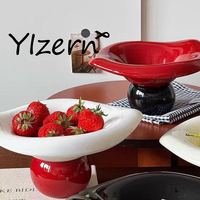 漂亮果盘,网红红果盘,高颜值果盘,陶瓷果盘,轻奢高端陶瓷