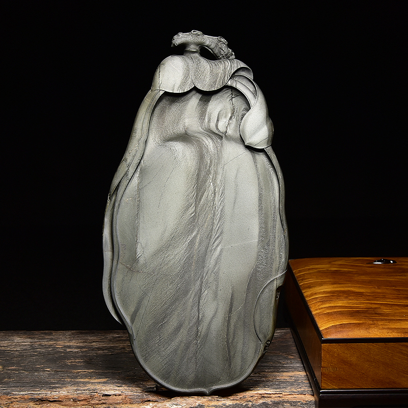 匠心传承玉兰天然原石歙砚