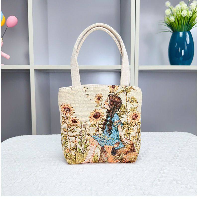 高档帆布包上班族通勤双面提花金丝刺绣时尚手提包通勤单肩包拉链,箱包皮具/热销女包/男包,通用款女包,淘宝优惠券,粉丝福利购,淘宝优惠卷