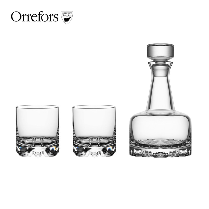 orrefors瑞典进口水晶玻璃威士忌酒具艾力克酒杯创意古典杯烈酒杯