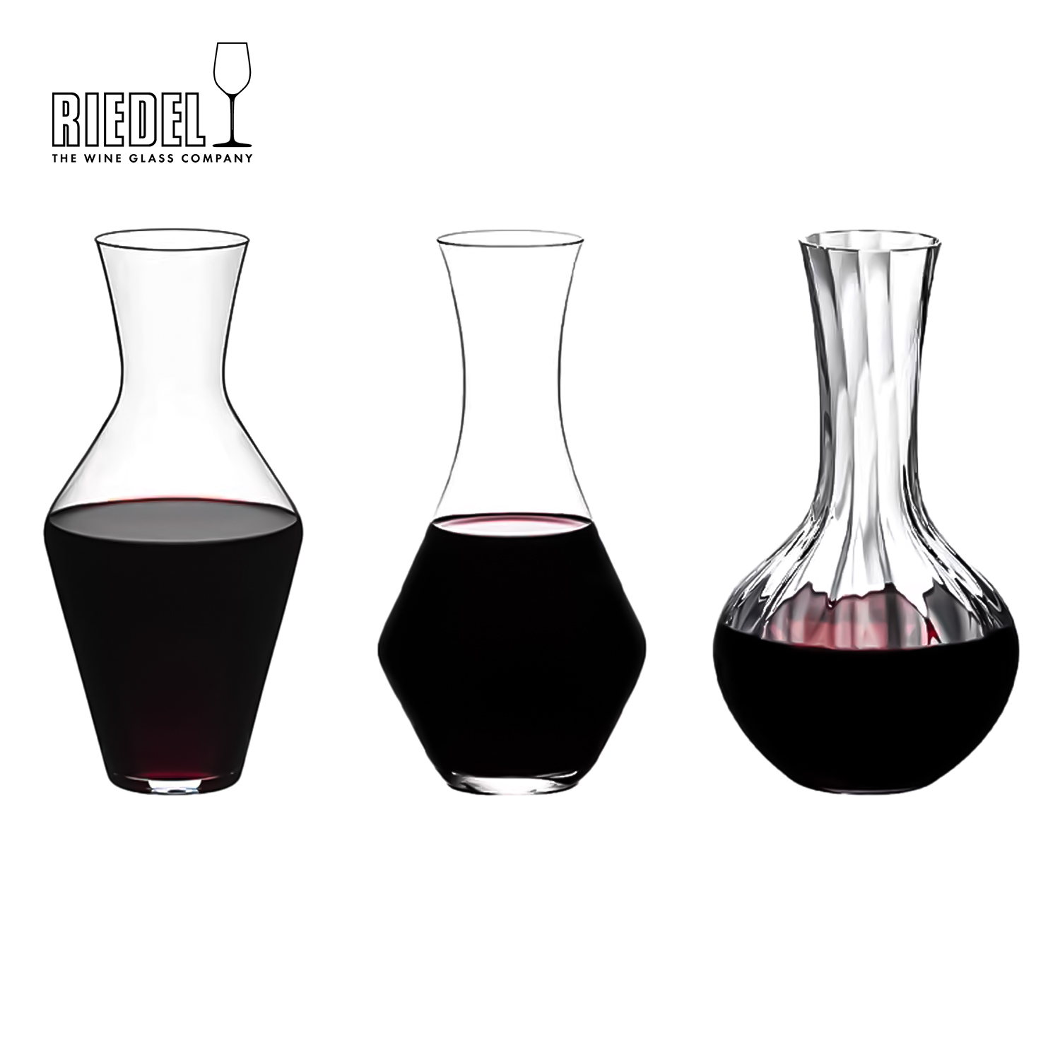 RIEDEL MERLOT奥地利进口梅洛棱镜轻赢水晶玻璃醒酒器分酒壶家用