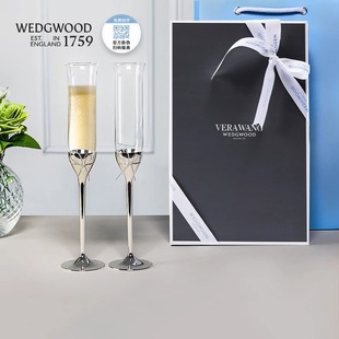 【新婚礼物】Wedgwood王薇薇VeraWang爱之结绳香槟杯对杯结婚礼物