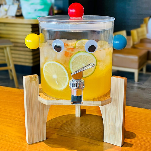 家用大容量冷水壶耐热玻璃调酒桶