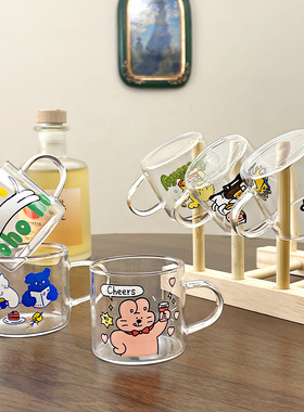 耐热玻璃小茶杯茶具清酒果酒梅子酒杯白酒杯子喝水品茗杯咖啡杯