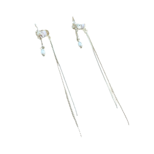 精灵耳蝴蝶流苏耳骨夹女无耳洞耳夹秋冬耳环小众高级感耳饰耳挂潮