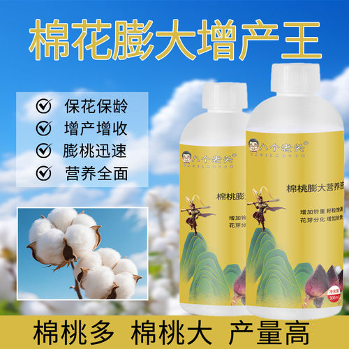 八个老头棉桃营养液肥膨大果棉花专用促花棉花长花通用型植物肥
