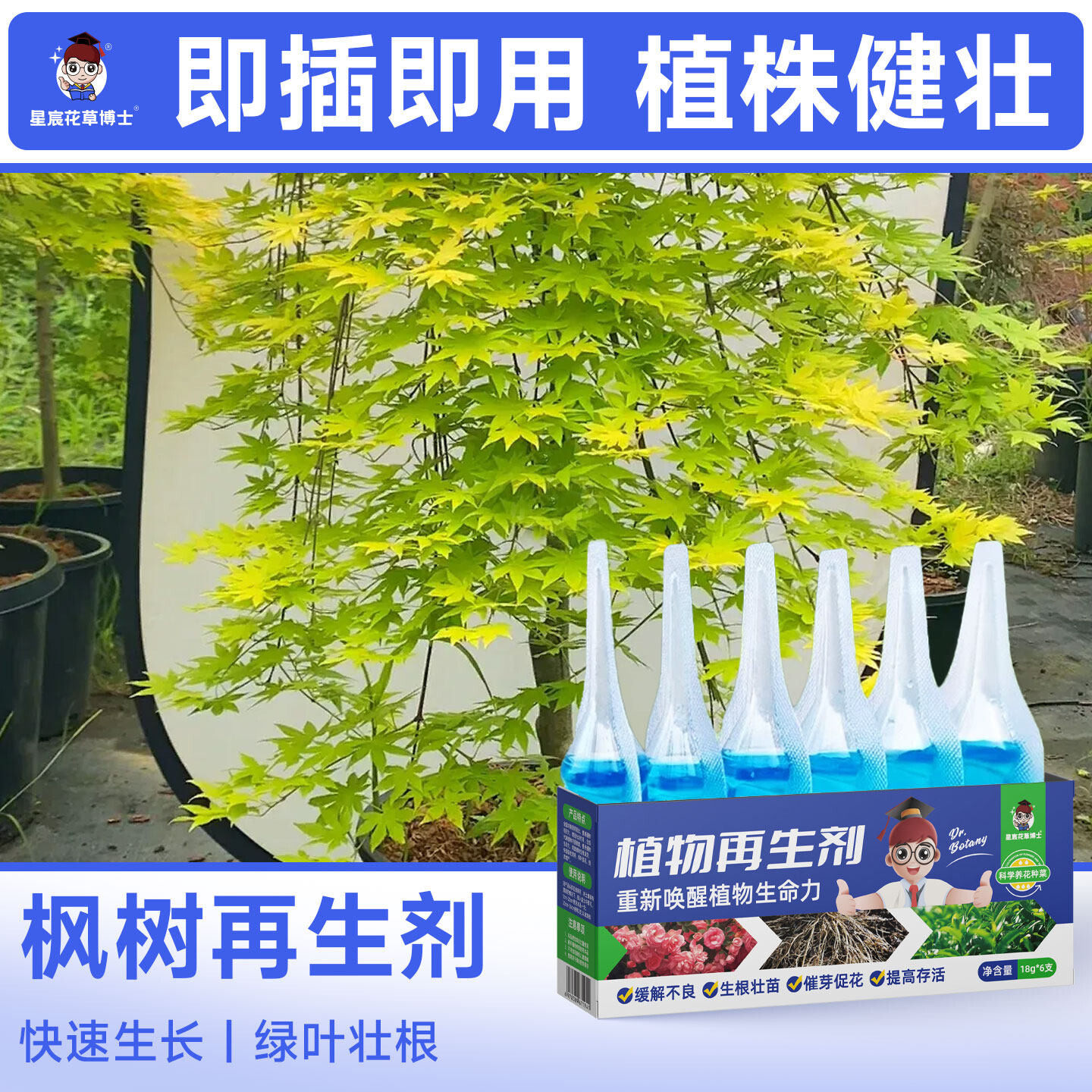 枫树专用植物再生剂浓缩营养液家用有机肥盆栽种植防黄叶复合肥料