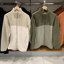 日单男装 24秋冬摇粒绒拼接茄克立领拉链夹克抓绒衣外套469956 女装
