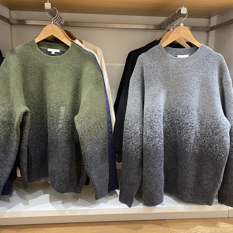 舒芙蕾圆领针织衫长袖毛衣