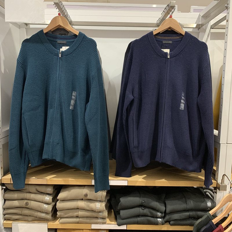 日单合作款男装女装圆领针织开衫长袖毛衣毛衫外套25秋冬款479731