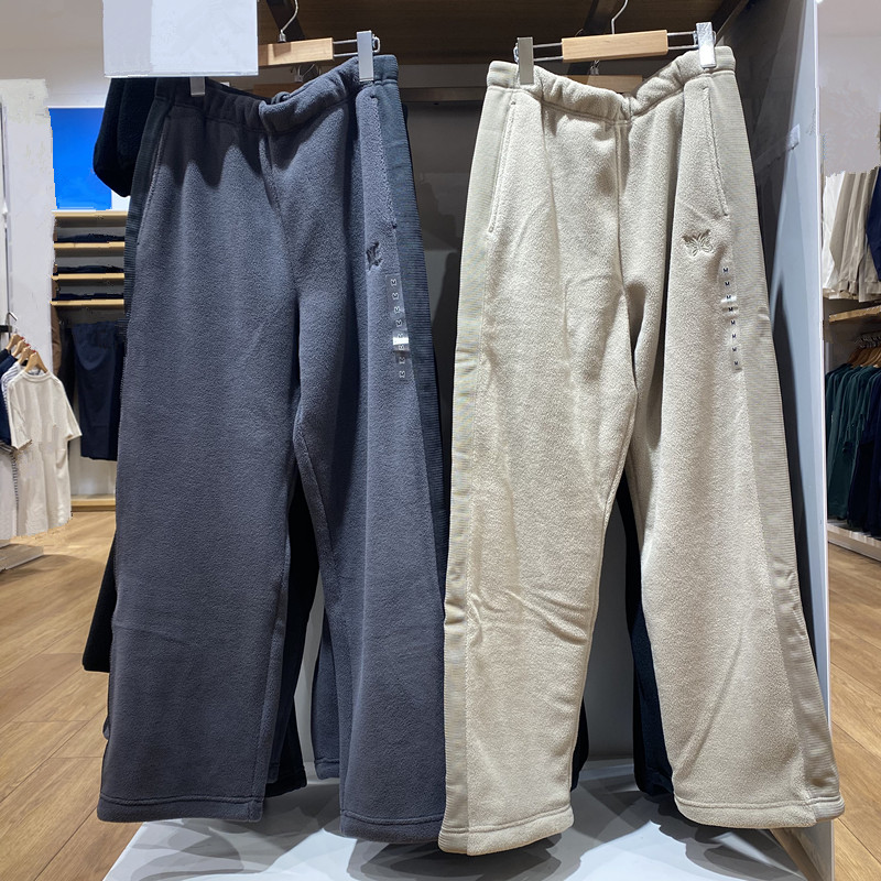 摇粒绒直筒长裤休闲束脚裤