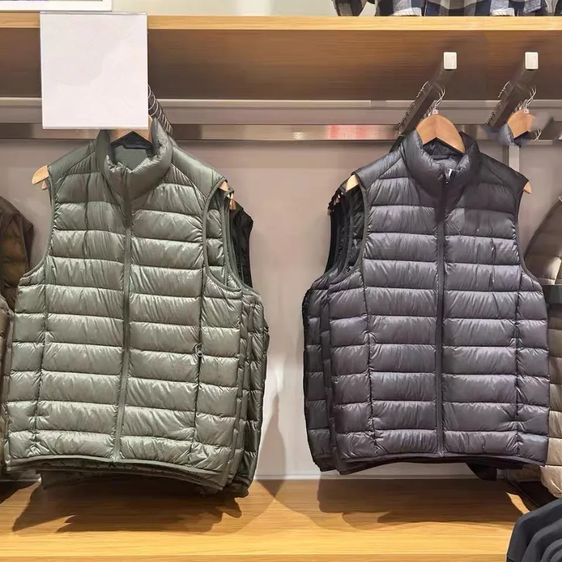 高级轻型羽绒棉背心立领棉马甲