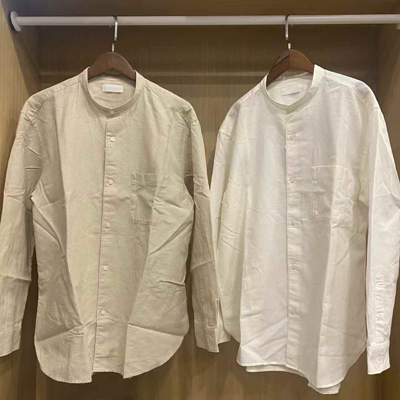 棉麻立领衬衫/长袖衬衣薄外套