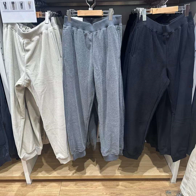 季摇粒绒松紧腰束脚裤卫裤