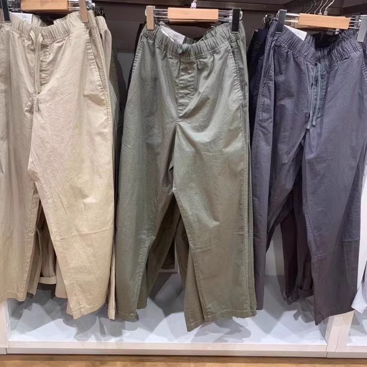 棉质松紧九分裤休闲裤懒人裤