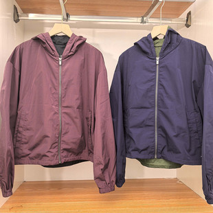 日系女装防风连帽短外套夹克2026春秋新款宽松休闲茄克上衣484022
