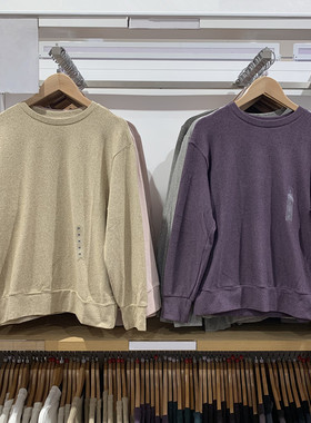 日单女装秋冬款柔软针织摇粒绒圆领套头衫/长袖抓绒卫衣T恤479609