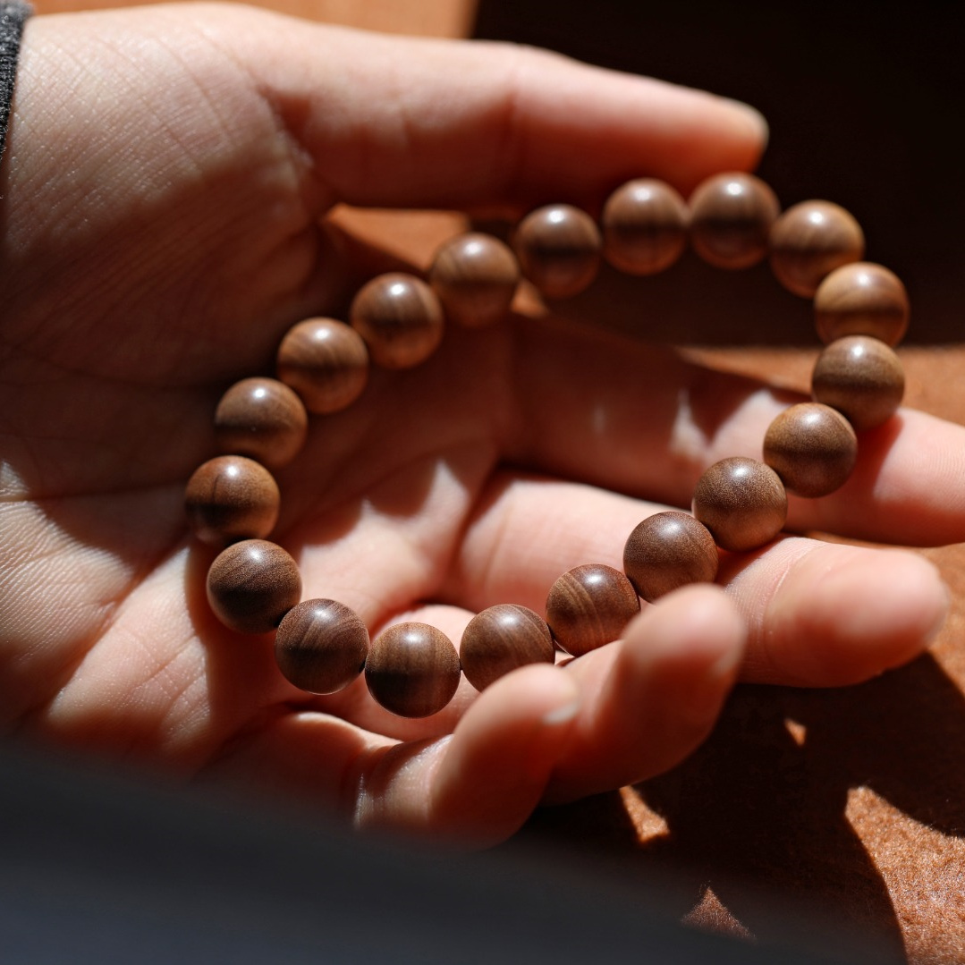 印度老山檀香佛珠手串10mm手链男女情侣红木文玩时尚饰品天然佛珠