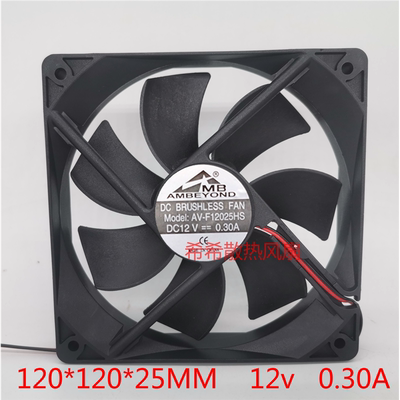 AMBEYOND AV-F12025HS 12V 0.30A 12CM 变频器机箱电源散热风扇