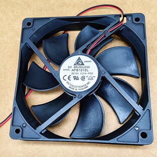 全新台达AFB1212L DC12V 0.21A -FOO 12025 12cm厘米电源散热风扇
