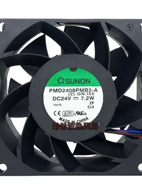 全新 SUNON PMD2408PMB2-A DC24V 7.2W 8CM 8038 变频器散热风扇
