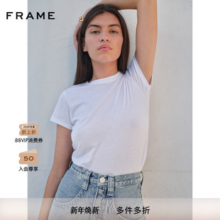 经典 基础款 款 上衣圆领T恤简约修身 多色 FRAME女士短袖