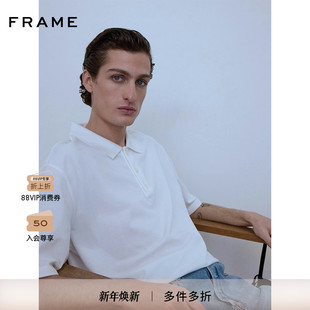 2025新款 翻领上衣 FRAME男士 polo衫 休闲通勤 短袖